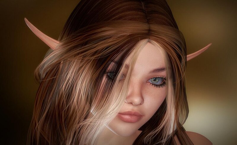 Elf with Brown Hair