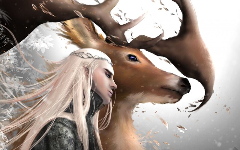 Elf with Deer