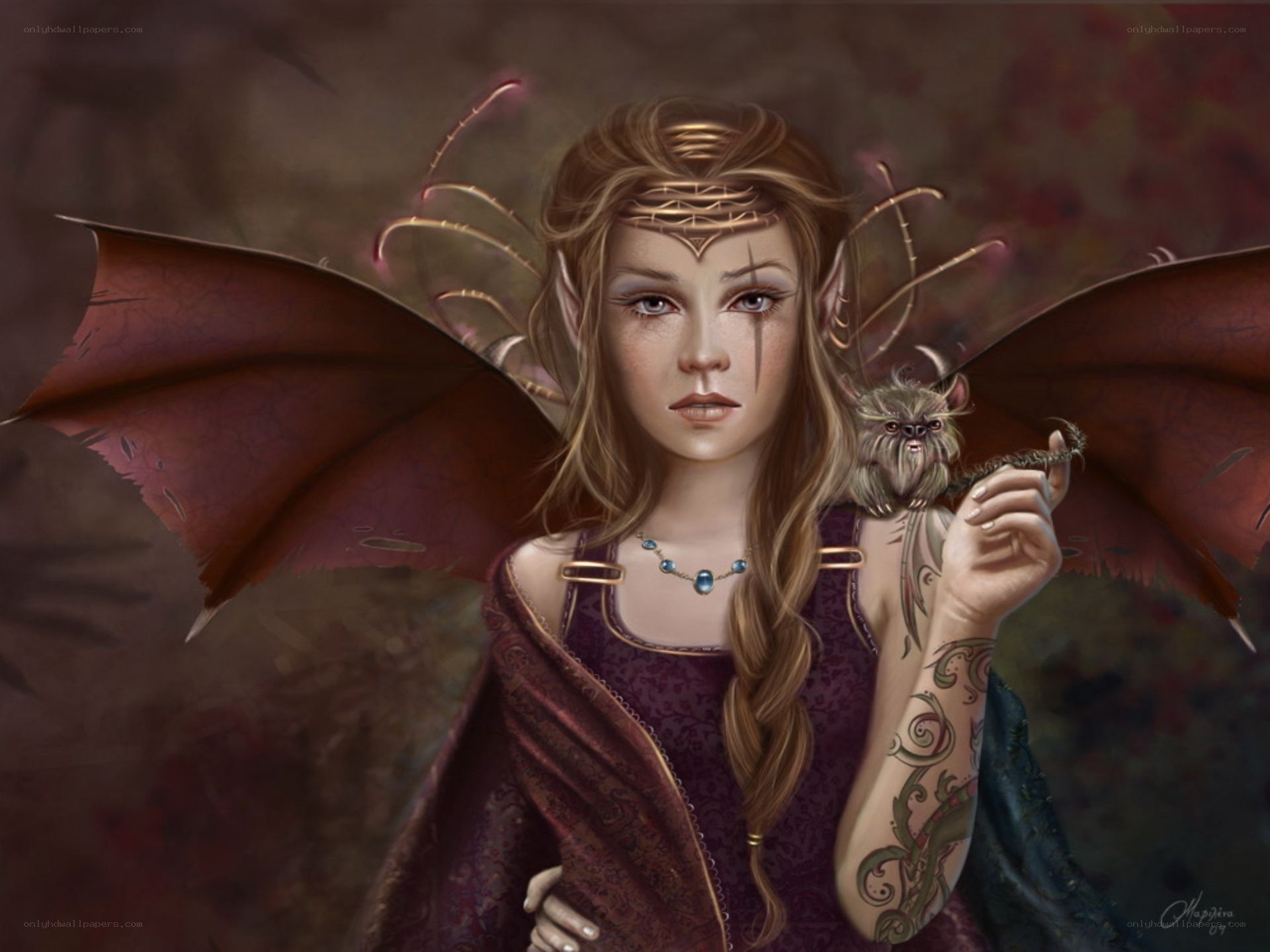 elf with dragon wings