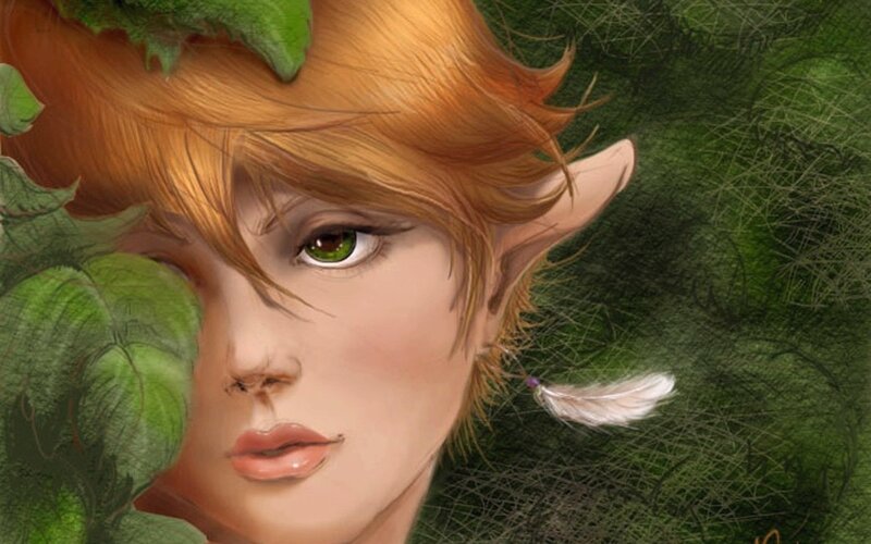 Elf with Green Eyes — Serene