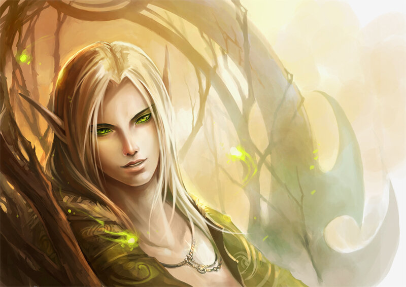 Elf with Green Eyes