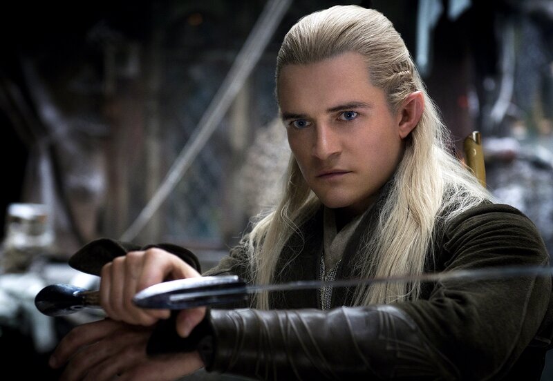 Elf with Long Blonde Hair — Brown