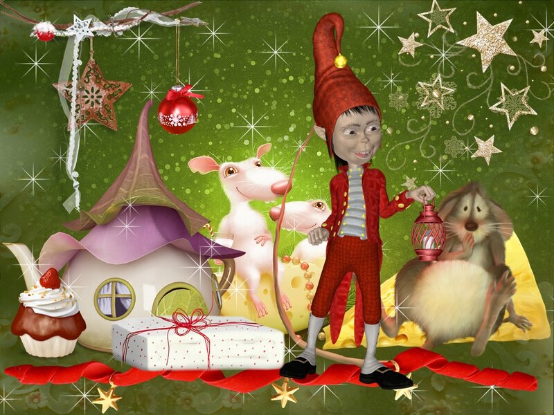 Elf with Mice and Cheese