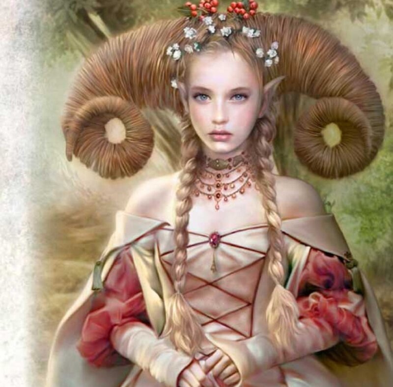 Elf with Ram Horns