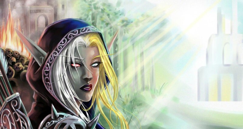 Elf with Red Eyes — Blue