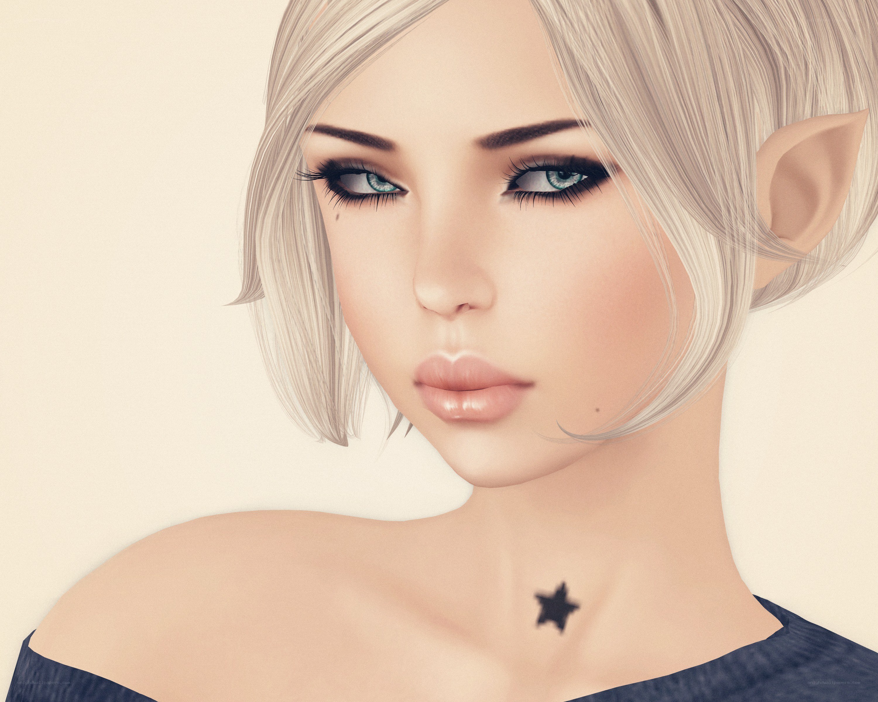 elf with star tattoo