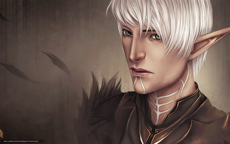 Elf with White Hair — Brown