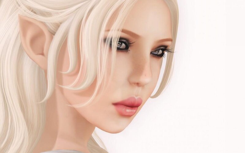 Elf with White Hair — Calm