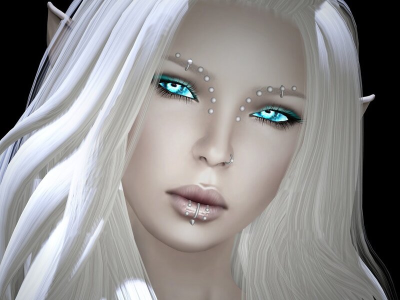 Elf with White Hair — Dramatic, 3d Render