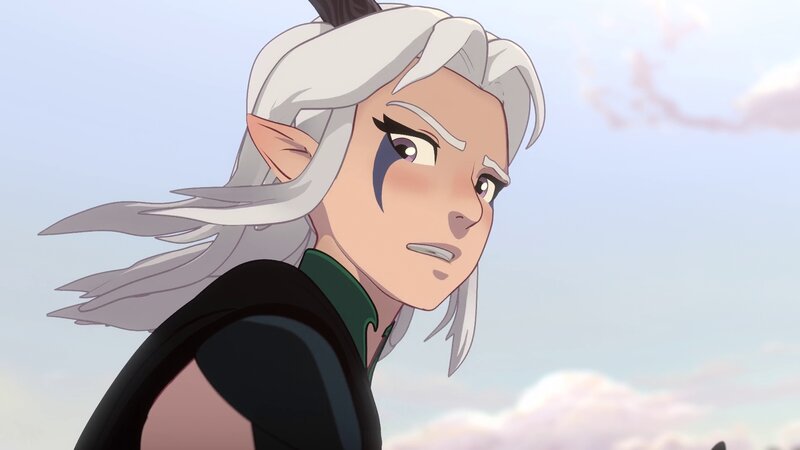 Elf with White Hair — Dramatic, Afternoon
