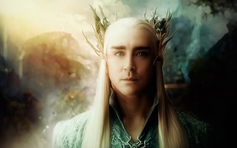 Elf with White Hair — Dramatic, Digital Art