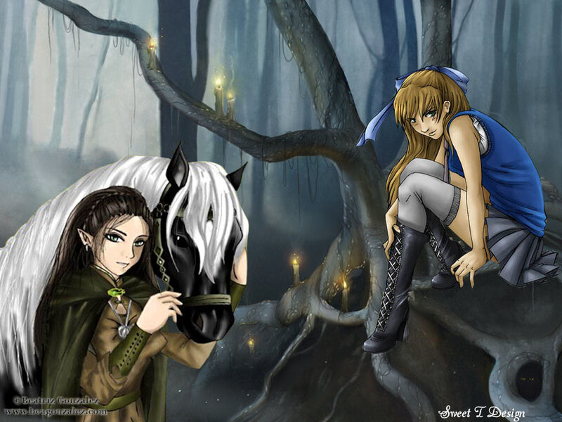 Elf with White Horse