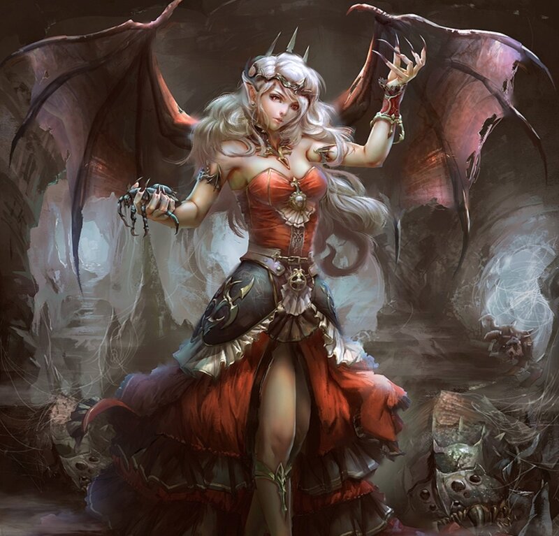 Elf with Wings and Claws