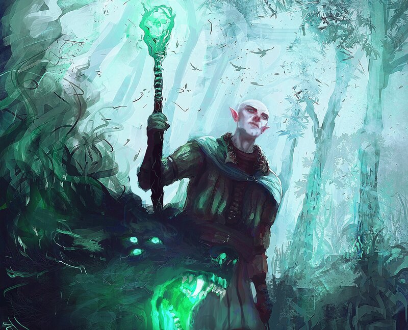 Elf Wizard with Staff