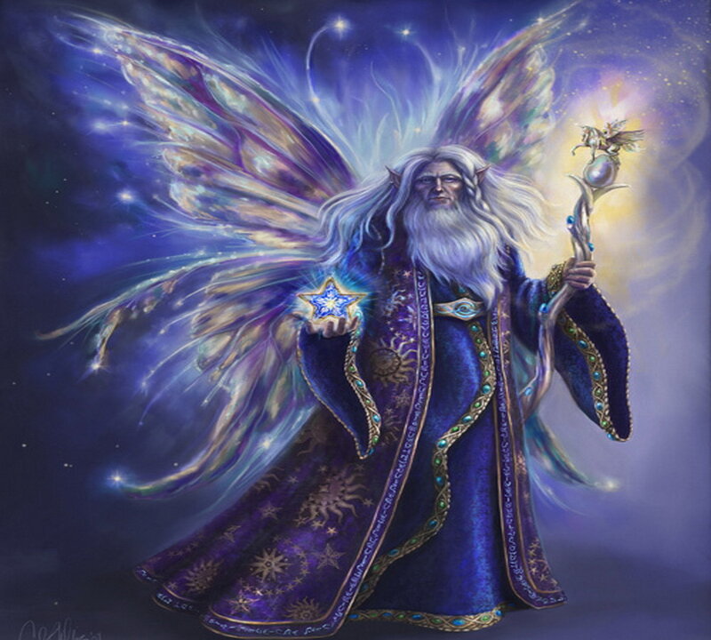 Elf Wizard with Wings