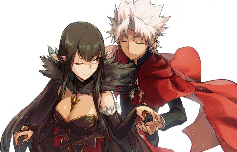 Elf Woman and Man — Red
