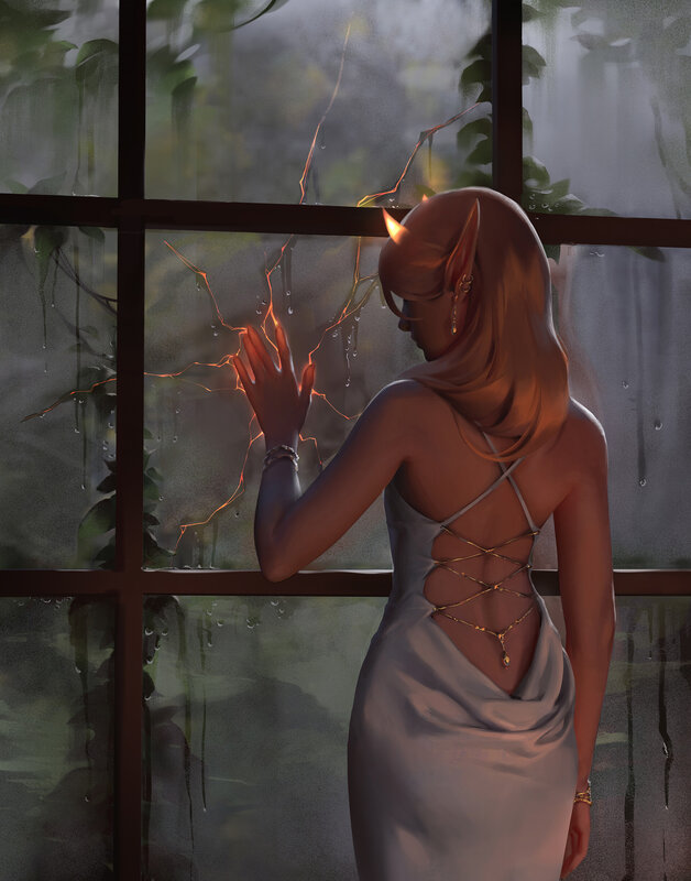 Elf Woman at Window