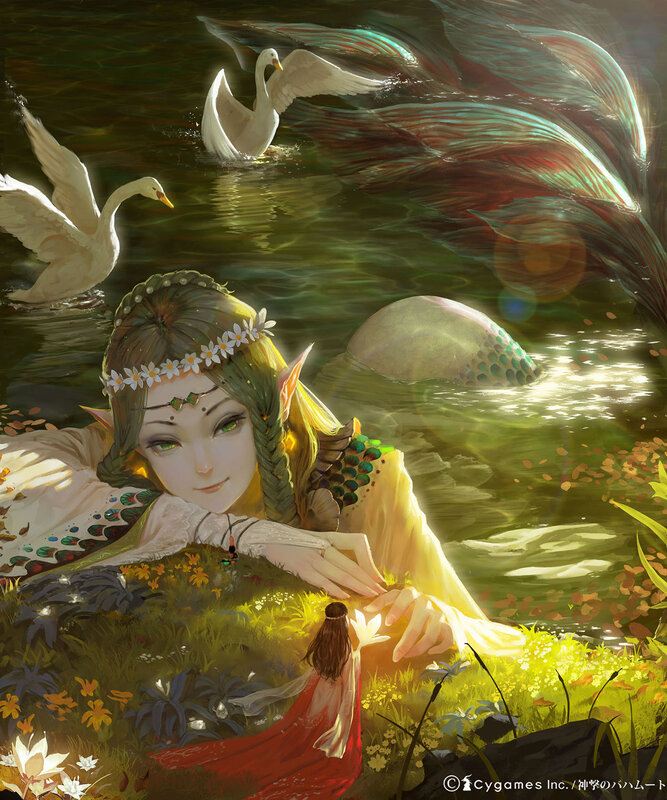 Elf Woman by Pond
