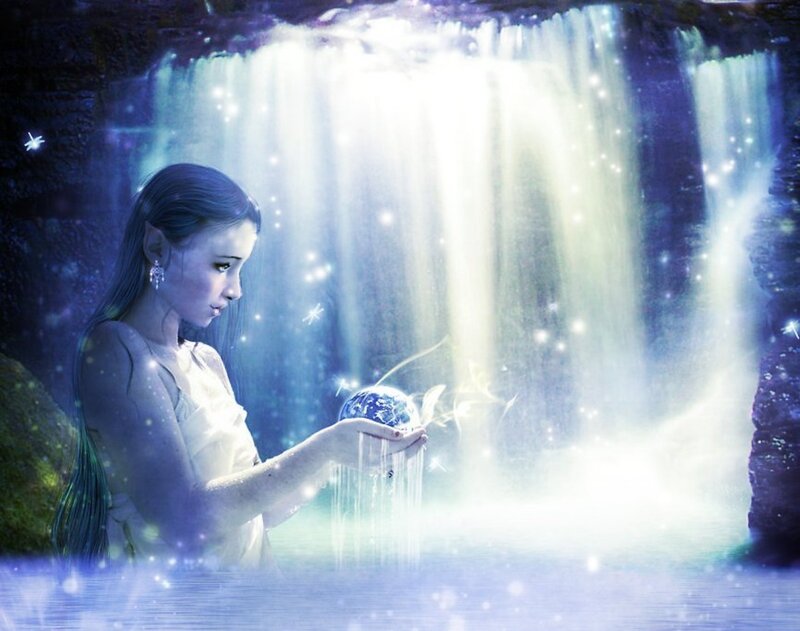 Elf Woman Holding Orb