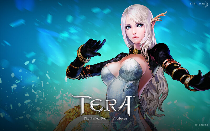 Elf Woman in Armor — Blue, Dramatic