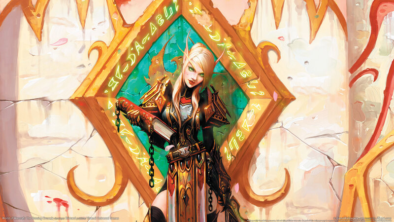 Elf Woman in Armor — Gold, Dramatic