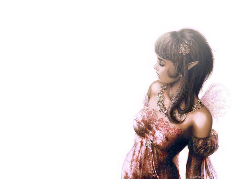 Elf Woman in Dress — Pink