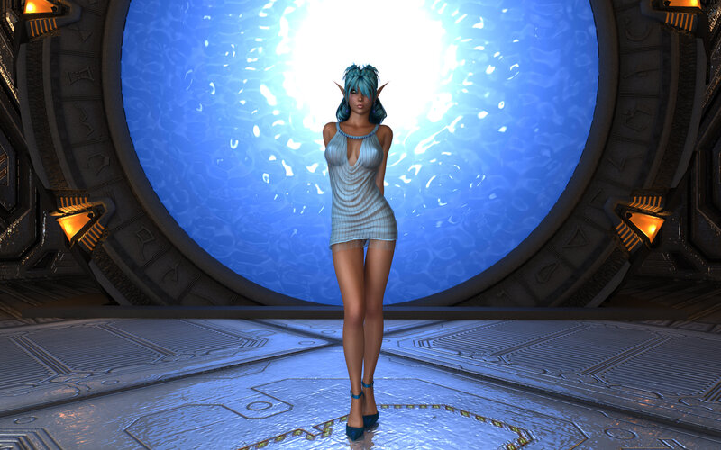 Elf Woman in Dress