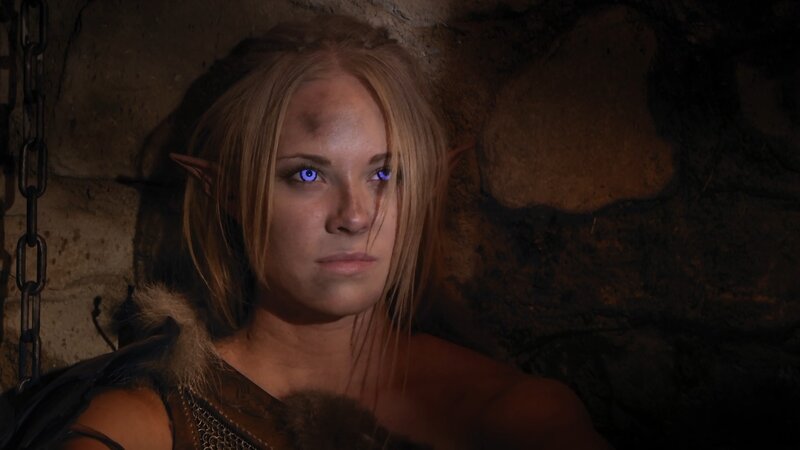 Elf Woman in Dungeon — Brown