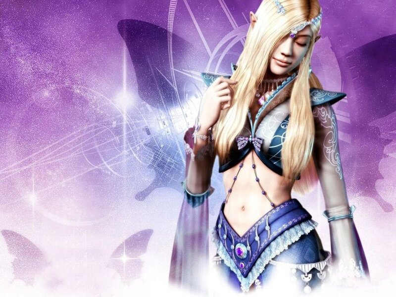 elf woman in fantasy attire