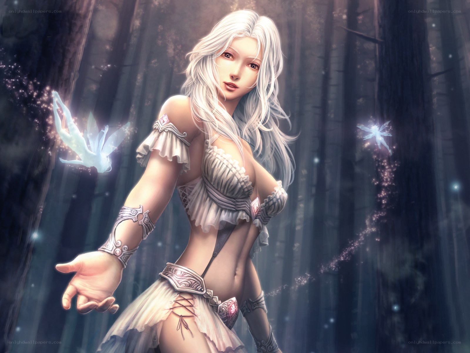 elf woman in forest
