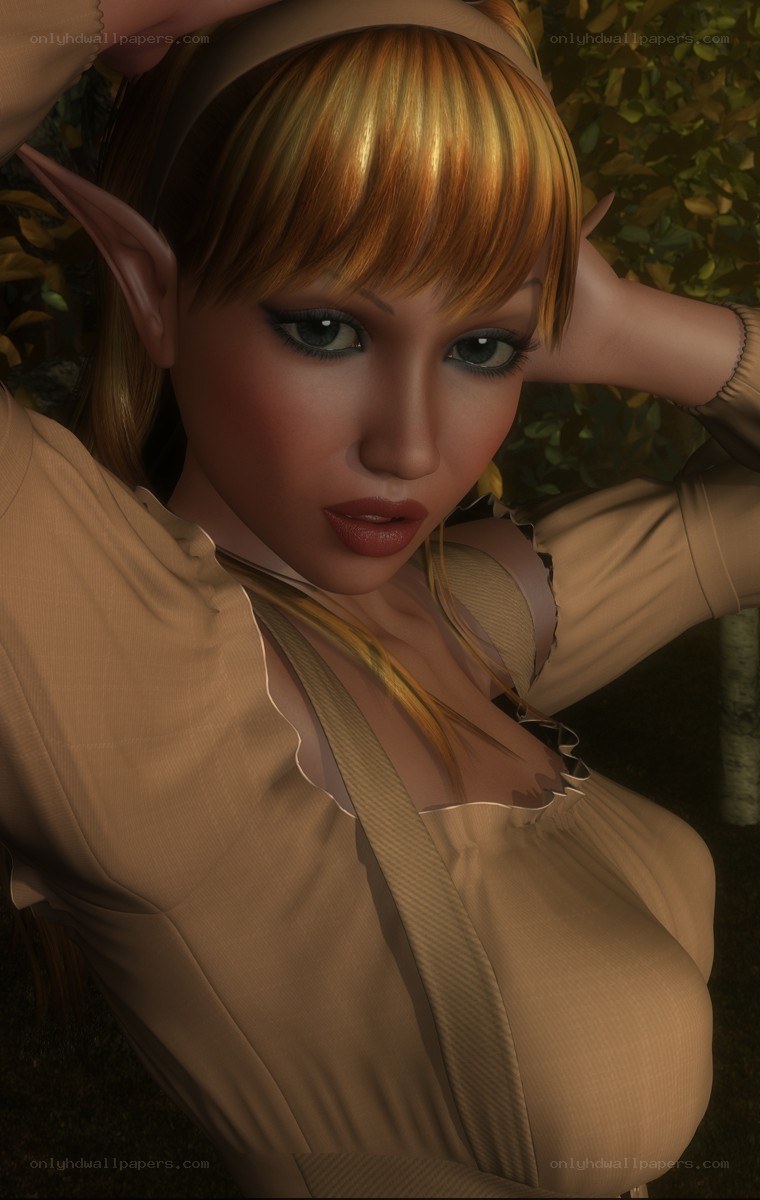 elf woman in forest