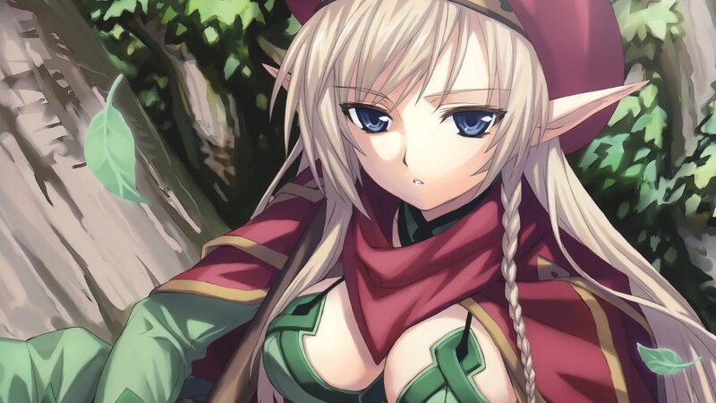 Elf Woman in Forest — Green, Calm