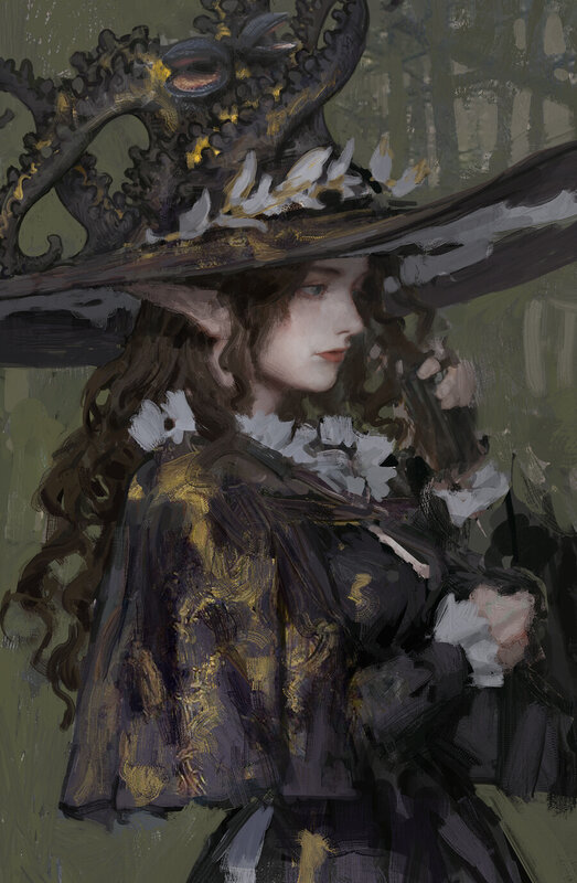 Elf Woman in Hat