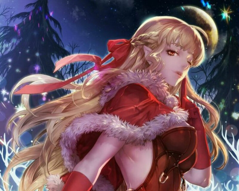 Elf Woman in Red Coat