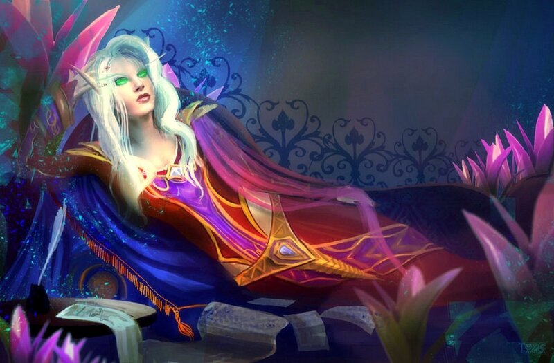 Elf Woman in Robe