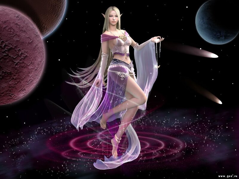 Elf Woman in Space — Purple