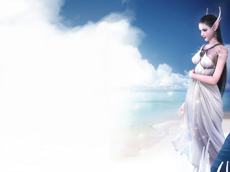 Elf Woman on Beach