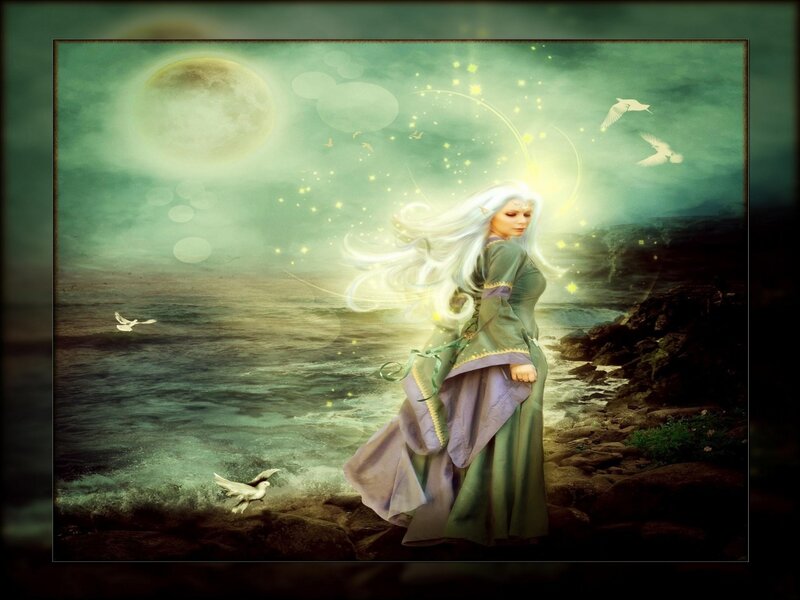 Elf Woman on Shore