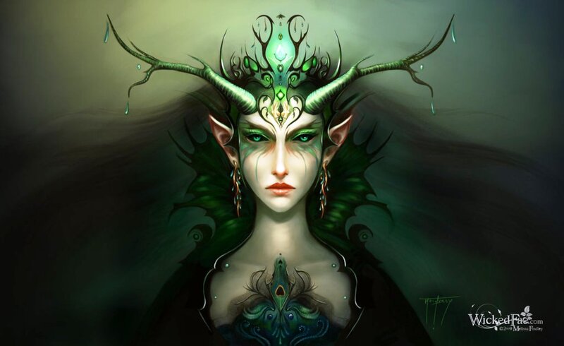 Elf Woman with Antlers