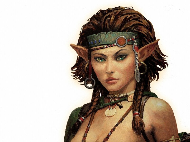 elf woman with braided hair