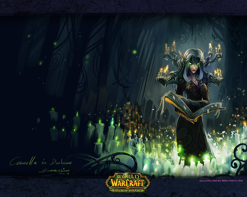 Elf Woman with Candles
