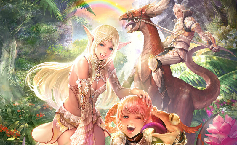 Elf Woman with Children