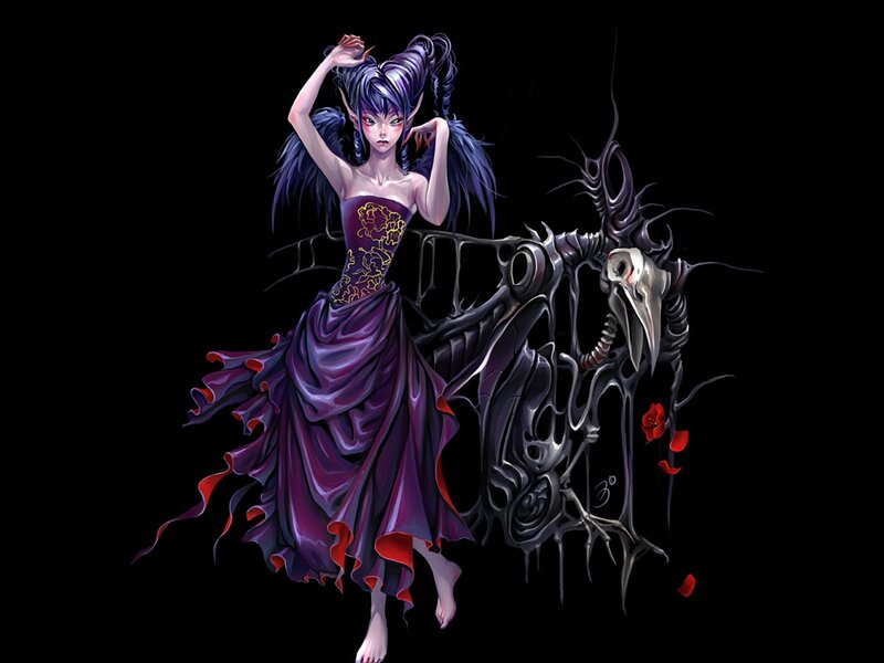 Elf Woman with Crow