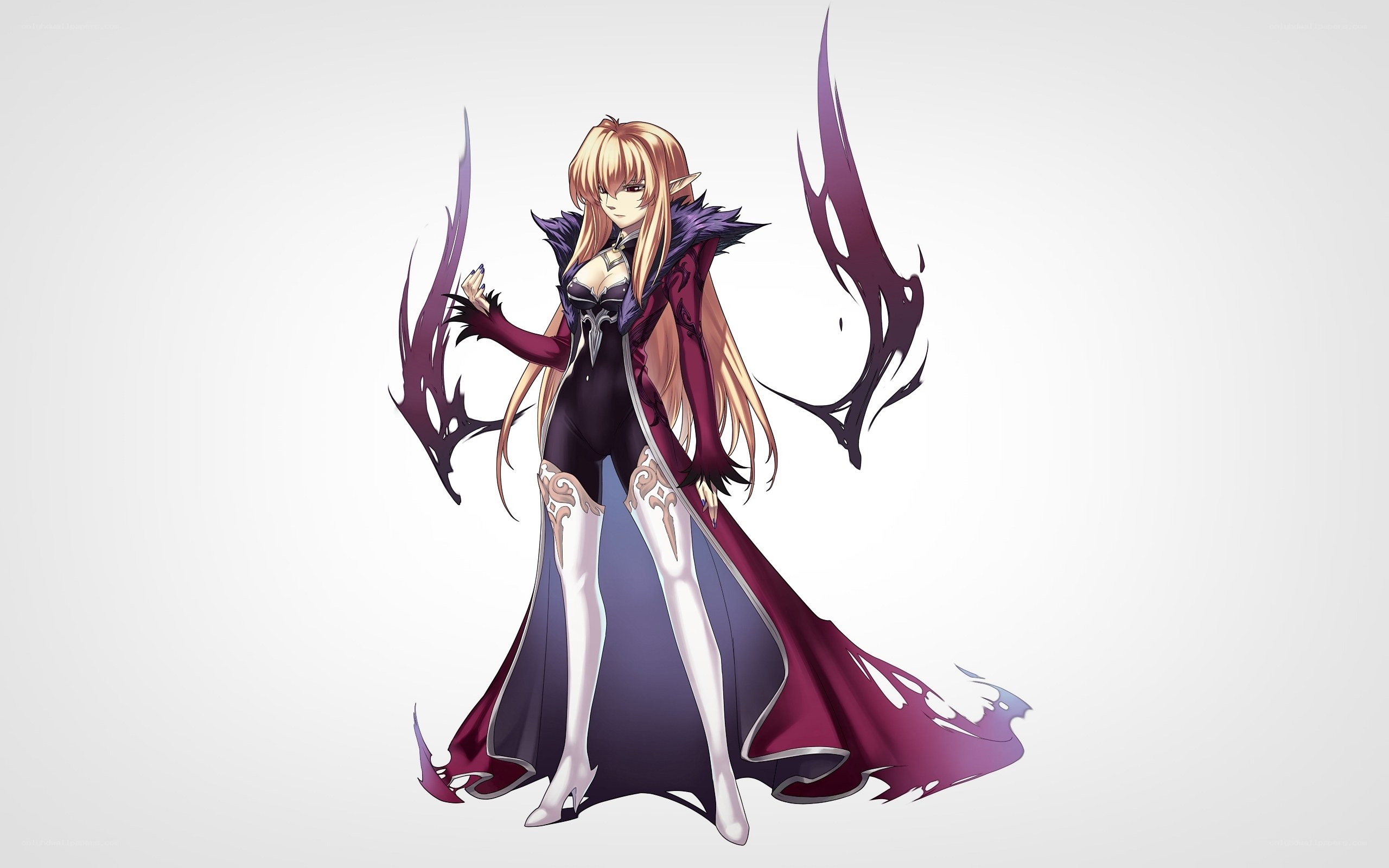 elf woman with dark wings
