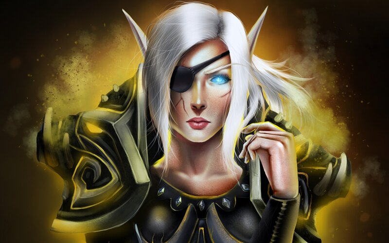 Elf Woman with Eyepatch