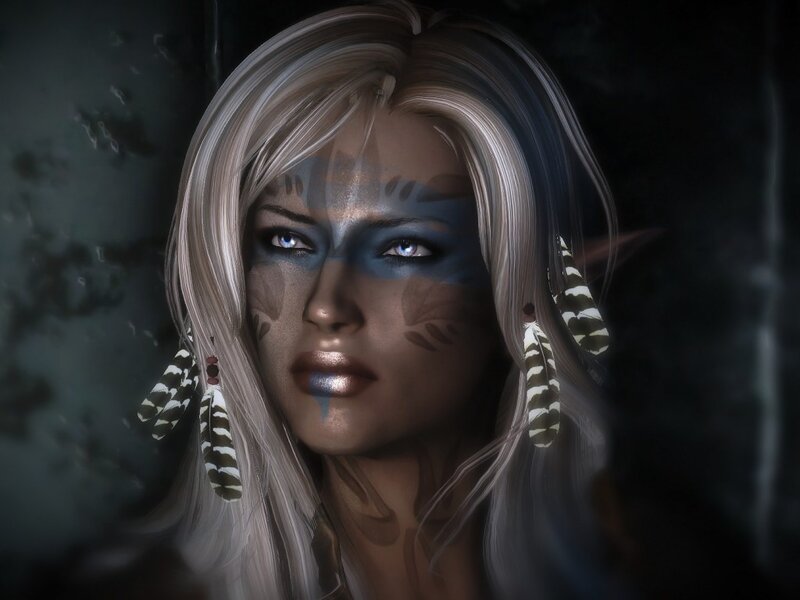 Elf Woman with Face Paint
