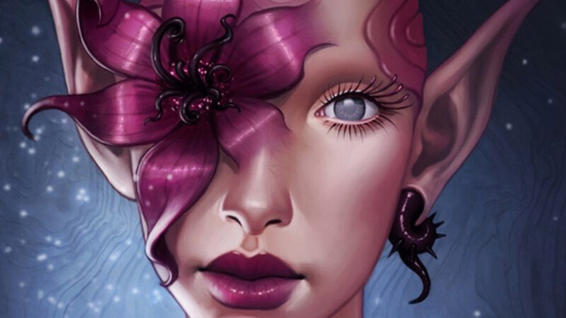 Elf Woman with Flower