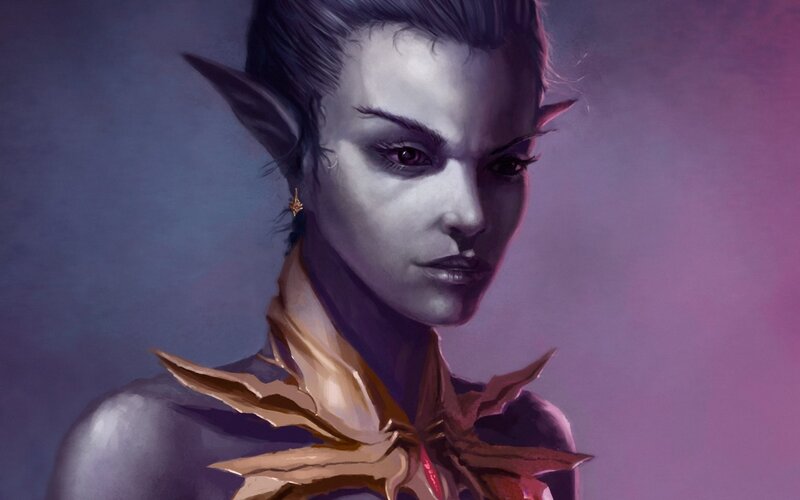 Elf Woman with Golden Collar