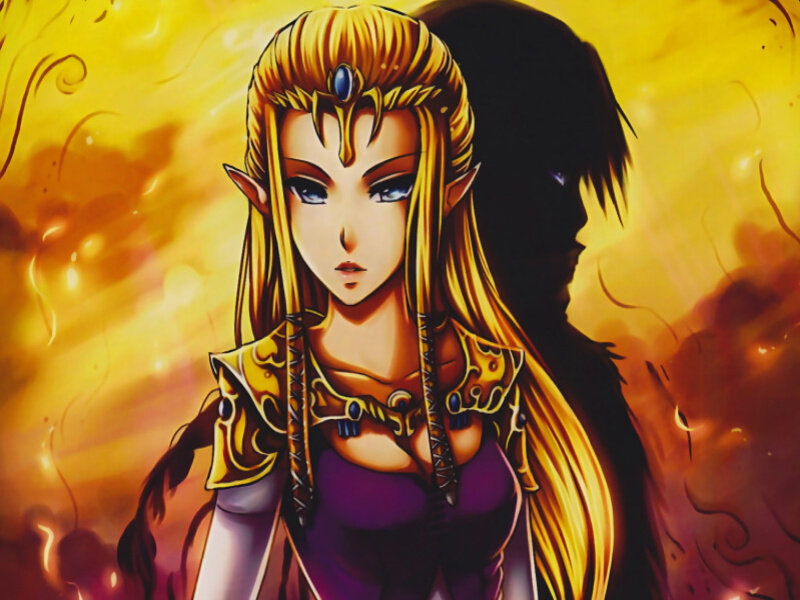 Elf Woman with Golden Hair — Yellow