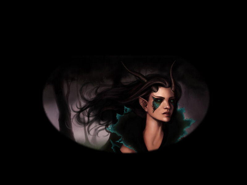 Elf Woman with Horns
